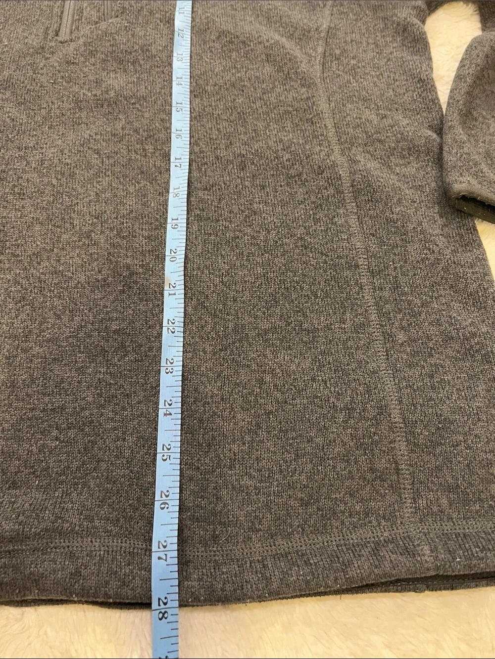The North Face Gordon Lyons Quarter-Zip Fleece Jacket Gray Large